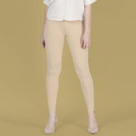 Women Viscose Blend Solid Sugar Cookie Ankle Length Legging