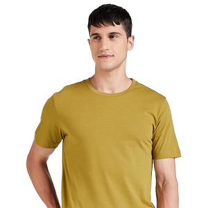 Plain Regular Fit Mens Solid Cotton T Shirt