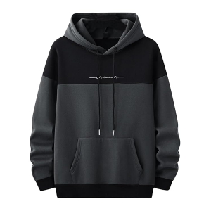Regular Cotton Men Hooded Sweatshirt